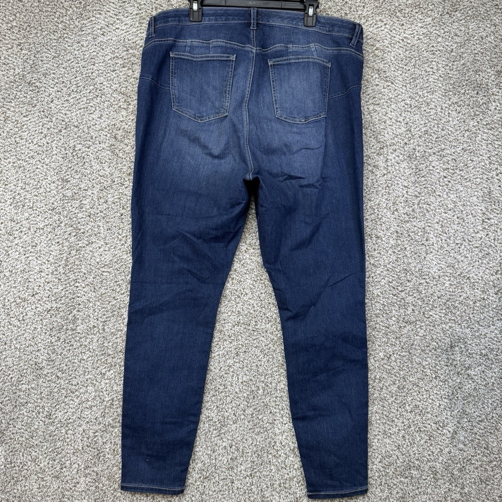 Torrid Bombshell Skinny Jeans Womens 20R Blue Denim Pants Stretch Button Fly - Picture 9 of 15